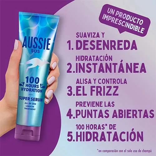 SOS Увлажняющая сыворотка Sos 100 Hours Hydration Serum  Aussie, 160 ml — фото 2