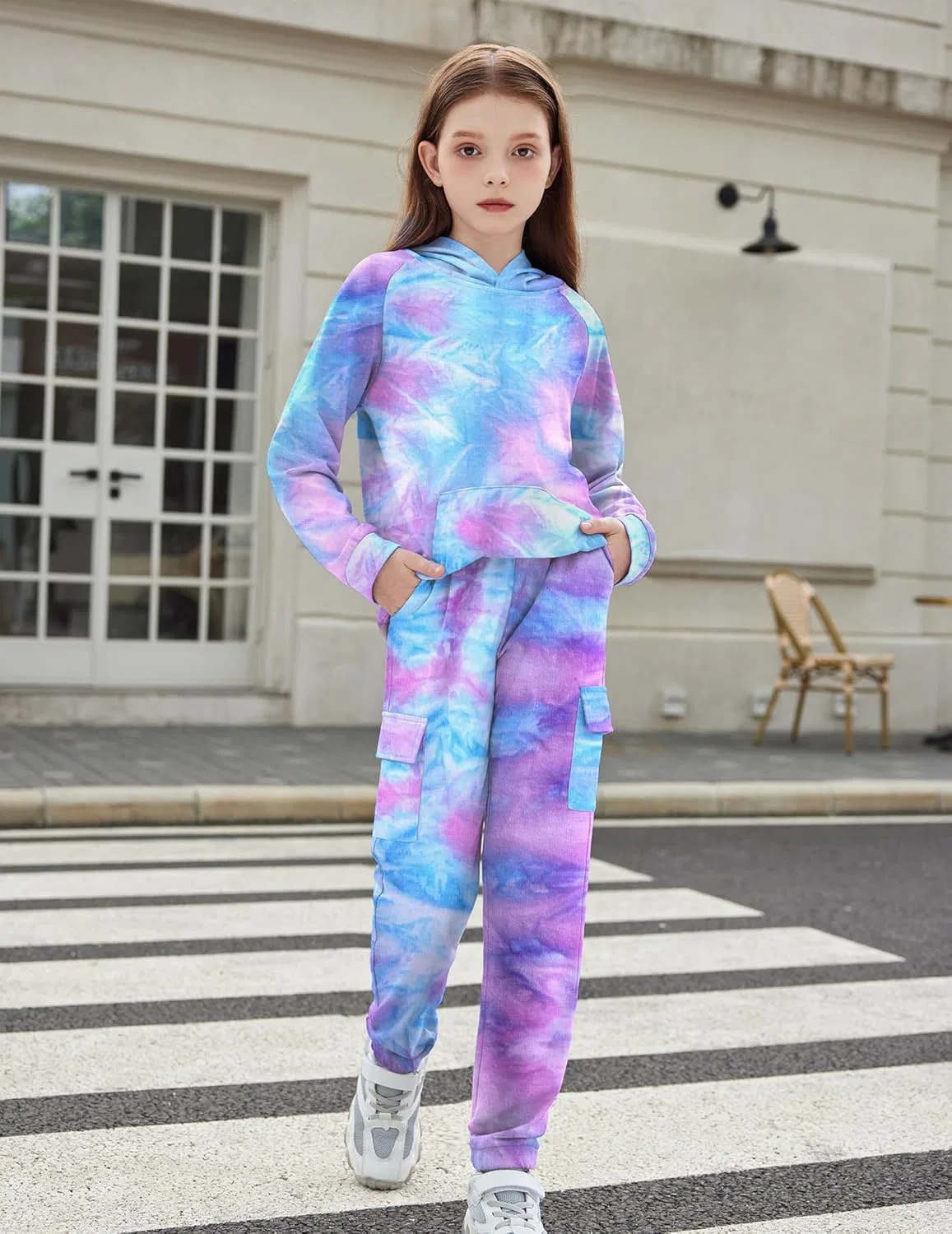 Детский спортивный костюм тай-дай Arshiner, 2 предмета, B-tie Dye — фото 4