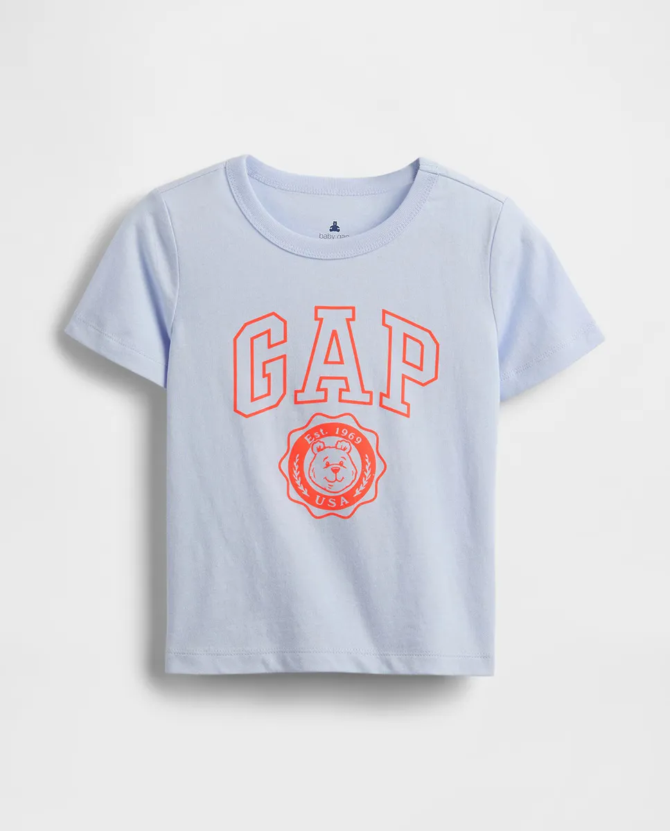 

Графическая футболка для малышей и детей Gap, небесно-голубой