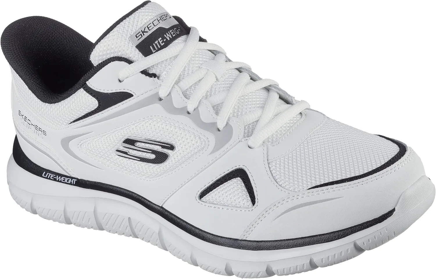 Мужские кроссовки Skechers Hands-Free Slip-ins Track Trainers, белый/черный — фото 2
