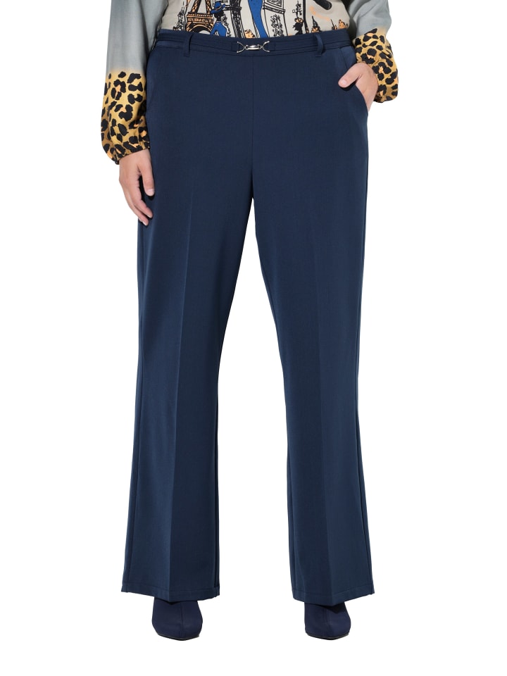 

MIAMODA Деловые брюки темно-синего цвета