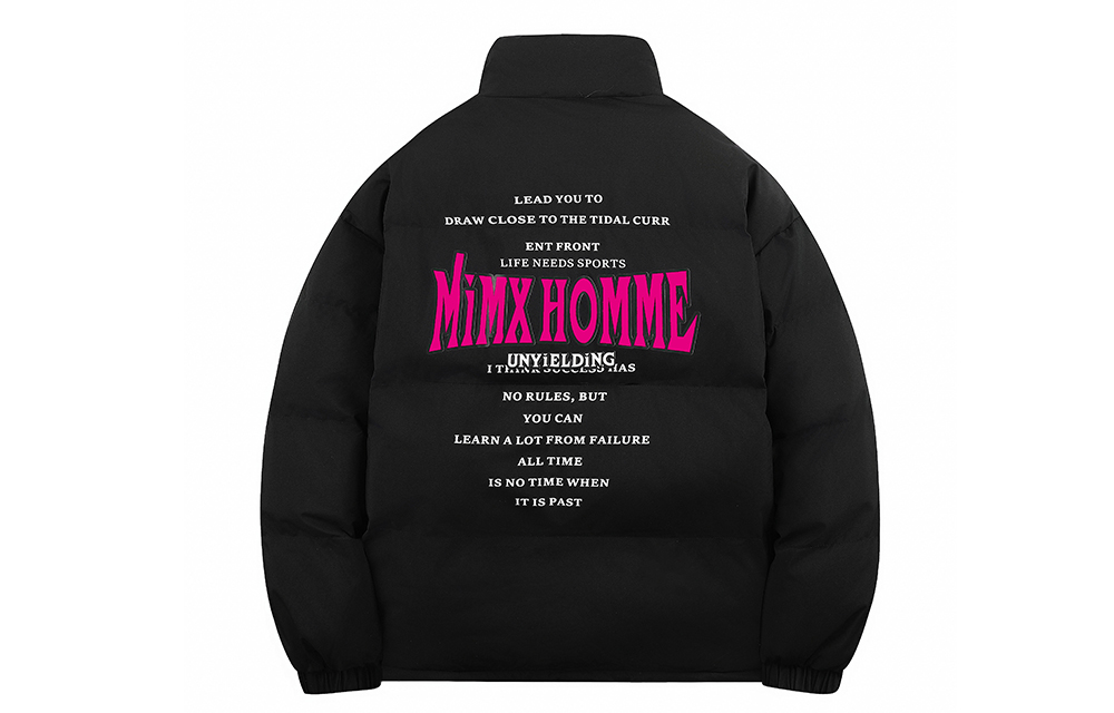 

Зимняя модель пуховик унисекс Mimx Homme, черный (в комплекте утепленный свитшот с круглым вырезом)