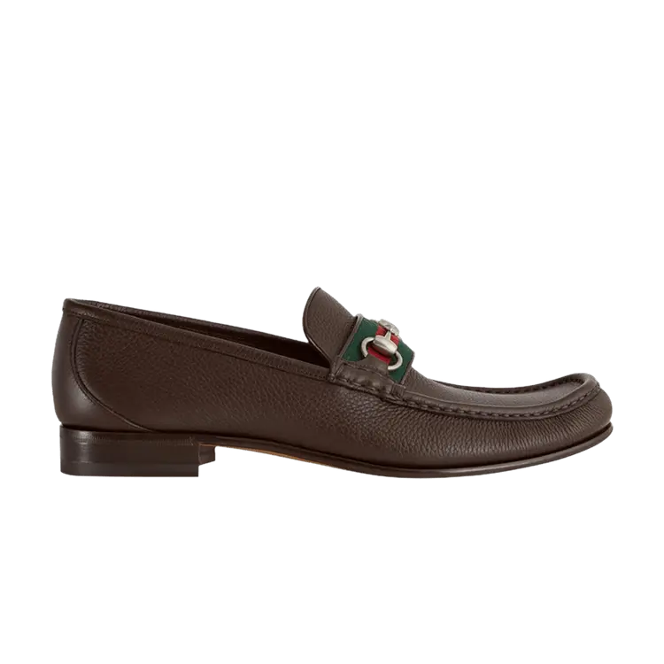 

Кроссовки Gucci Web Stripe Horsebit Loafer Cocoa, коричневый