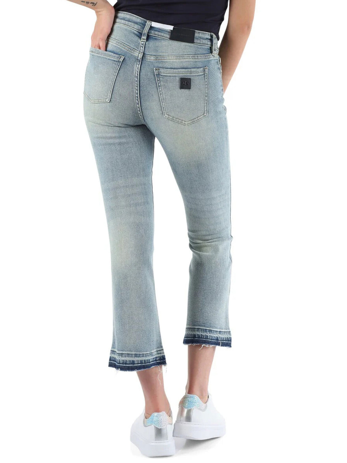 

Джинсы armani jeans flare capri Exchange, синий