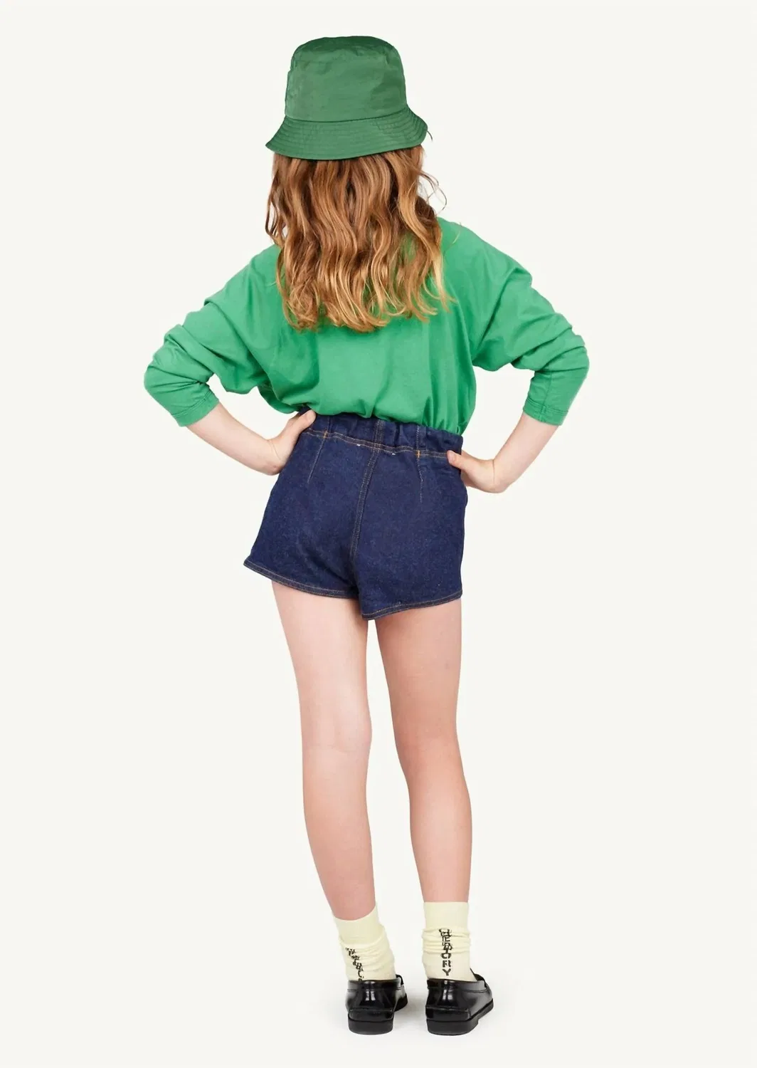 The Animals Observatory Джинсовые шорты Clam Denim Shorts цвета индиго — фото 2