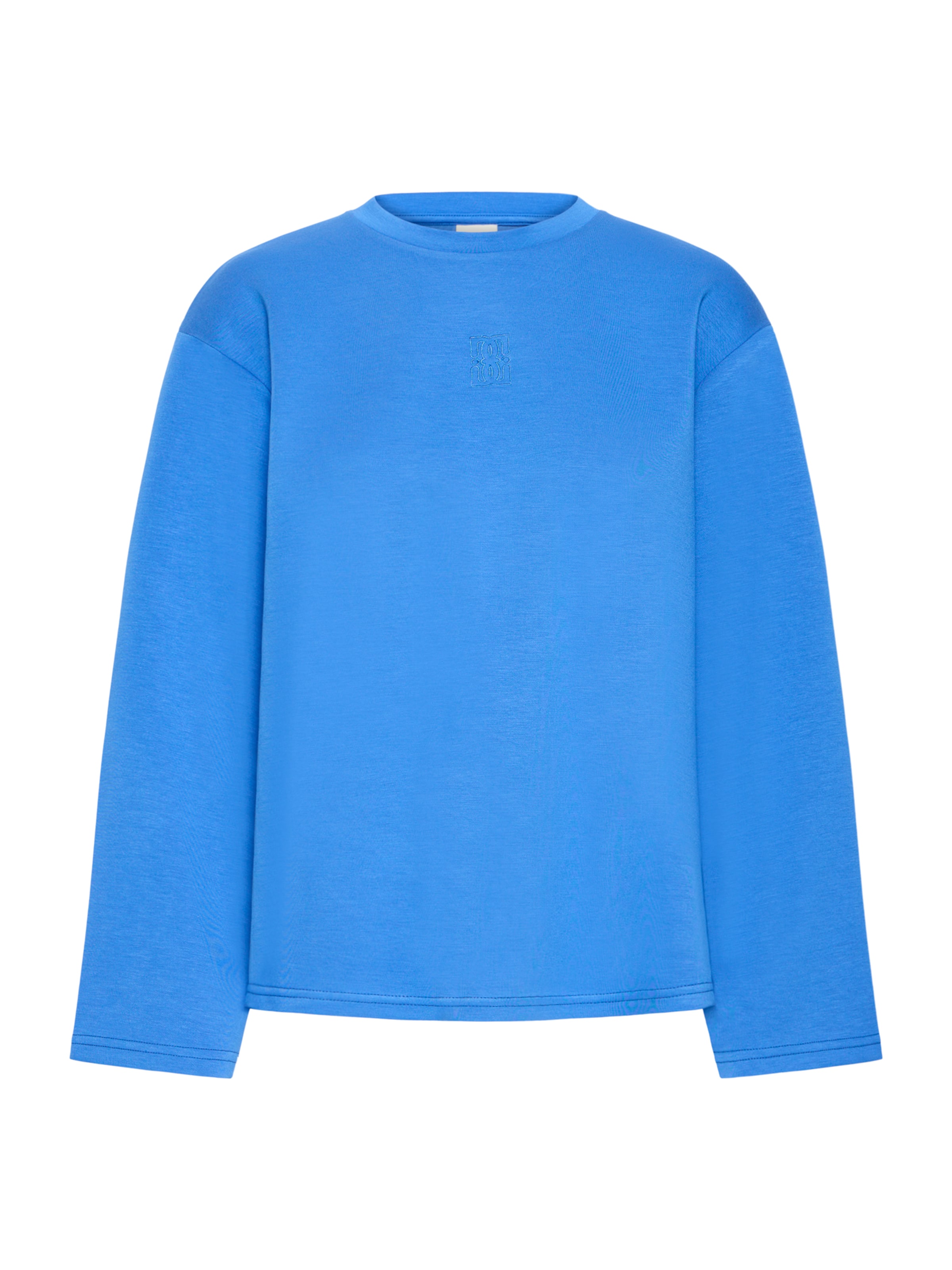 

ICHI Лонгслив 'IHCOZY' в неоново-синем цвете