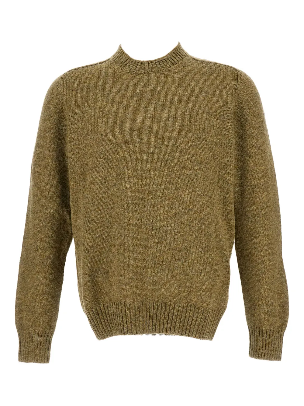 

Свитер в рубчик с круглым вырезом Gran Sasso, коричневый