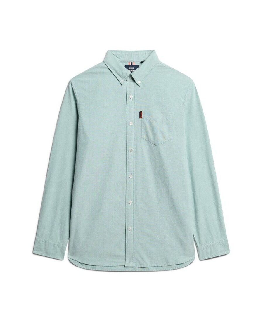 

Повседневная рубашка Superdry Regular fit Button Up Shirt, светло-зеленый