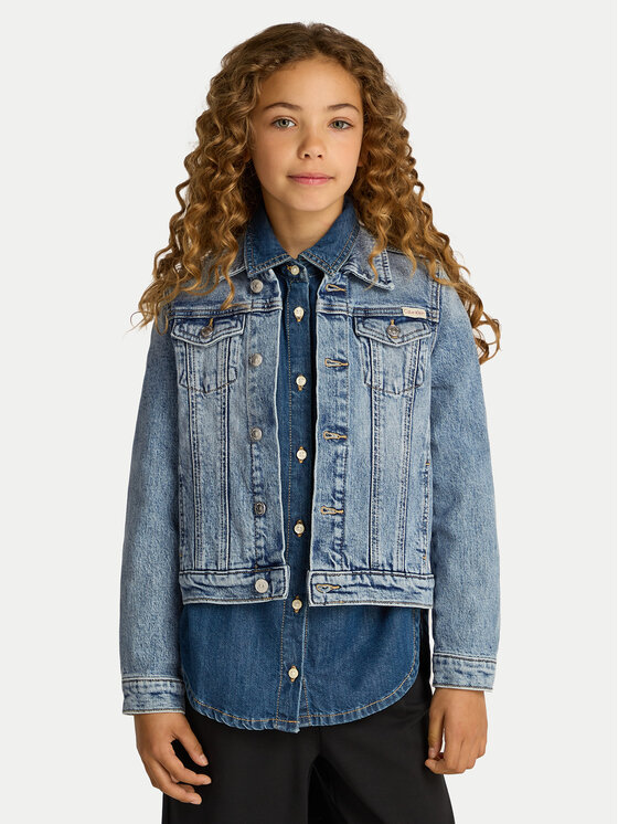 

Джинсовая куртка обычного кроя IG0IG02721 Calvin Klein Jeans, синий