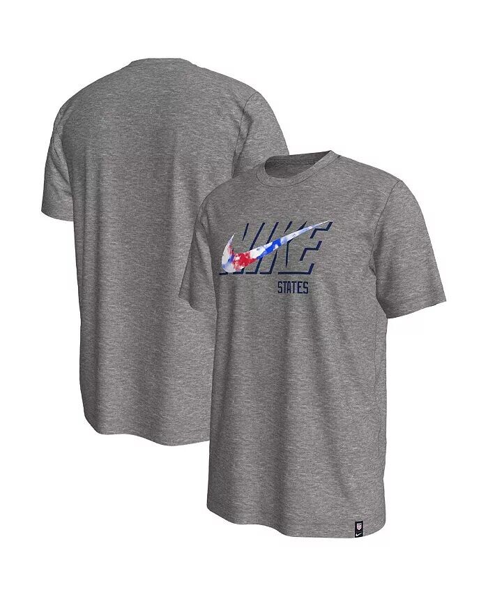 

Мужская футболка USMNT Swoosh Heather Grey Nike, серый