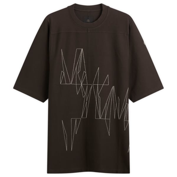 

Футболка с коротким рукавом Rick Owens X Moncler Jumbo, темно-dust