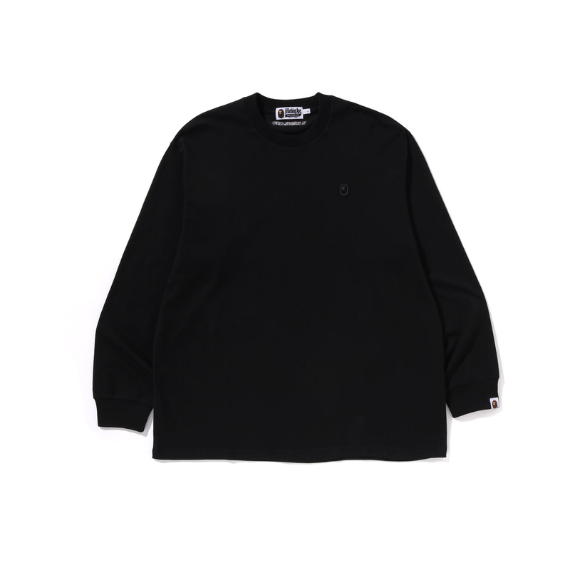 

Футболка Bape One Point Relaxed Fit с длинным рукавом A BATHING APE, черный