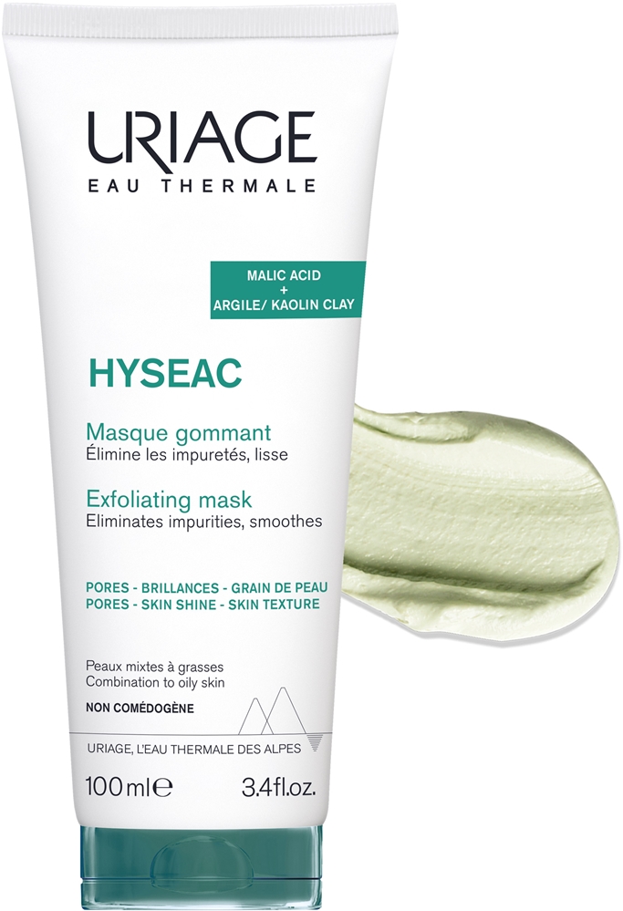 Маска для лица Uriage — Отшелушивающая Hyseac для жирной и комбинированной кожи, 100 мл — фото 2