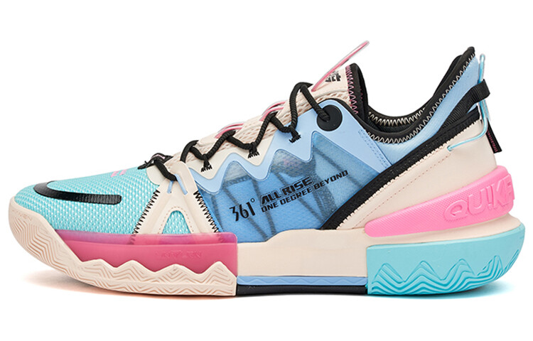 

Баскетбольные кроссовки Burning Battle 2.0 Basketball Shoes Men Low-Top Blue/Pink 361°