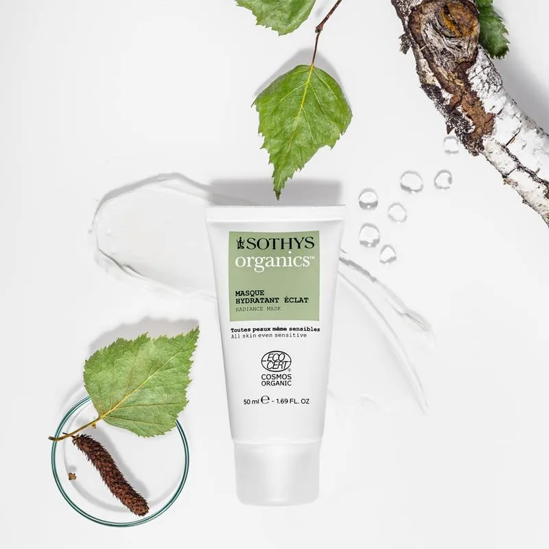 Маска для лица Sothys — Organics Radiance Mask, увлажняющая органическая с березовым соком для чувствительной, 50 мл — фото 2