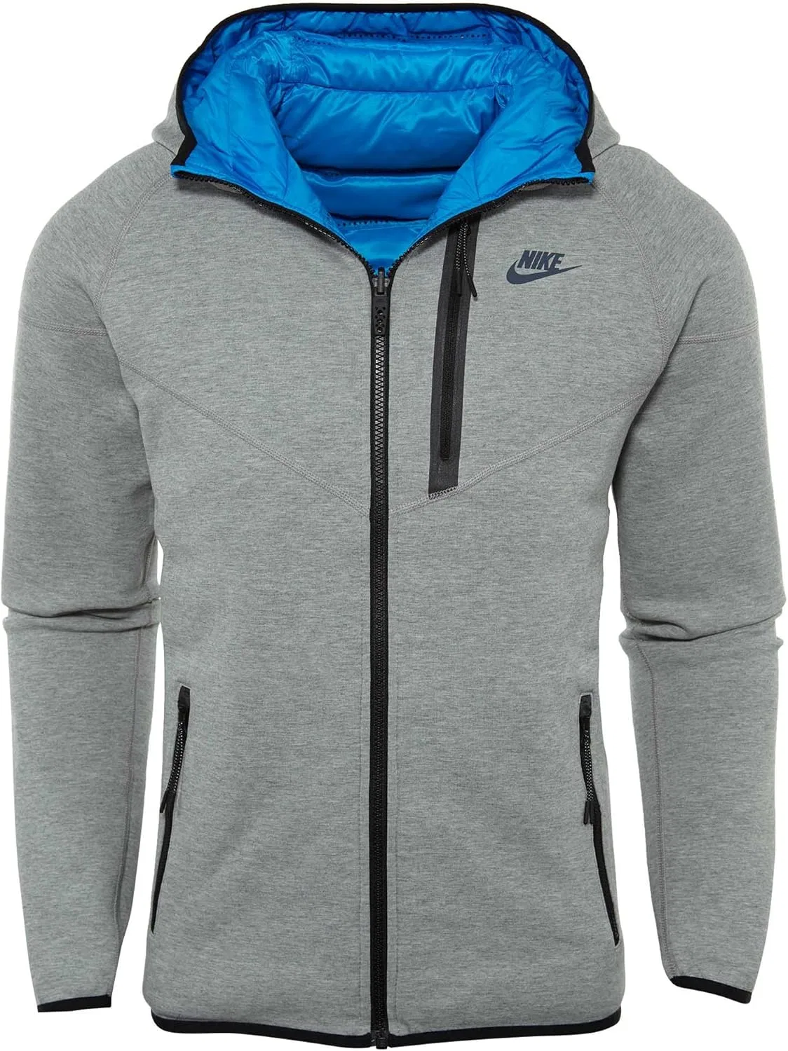 Куртка активная Nike Tech Fleece Aeroloft Windrunner, синий/серый — фото 3
