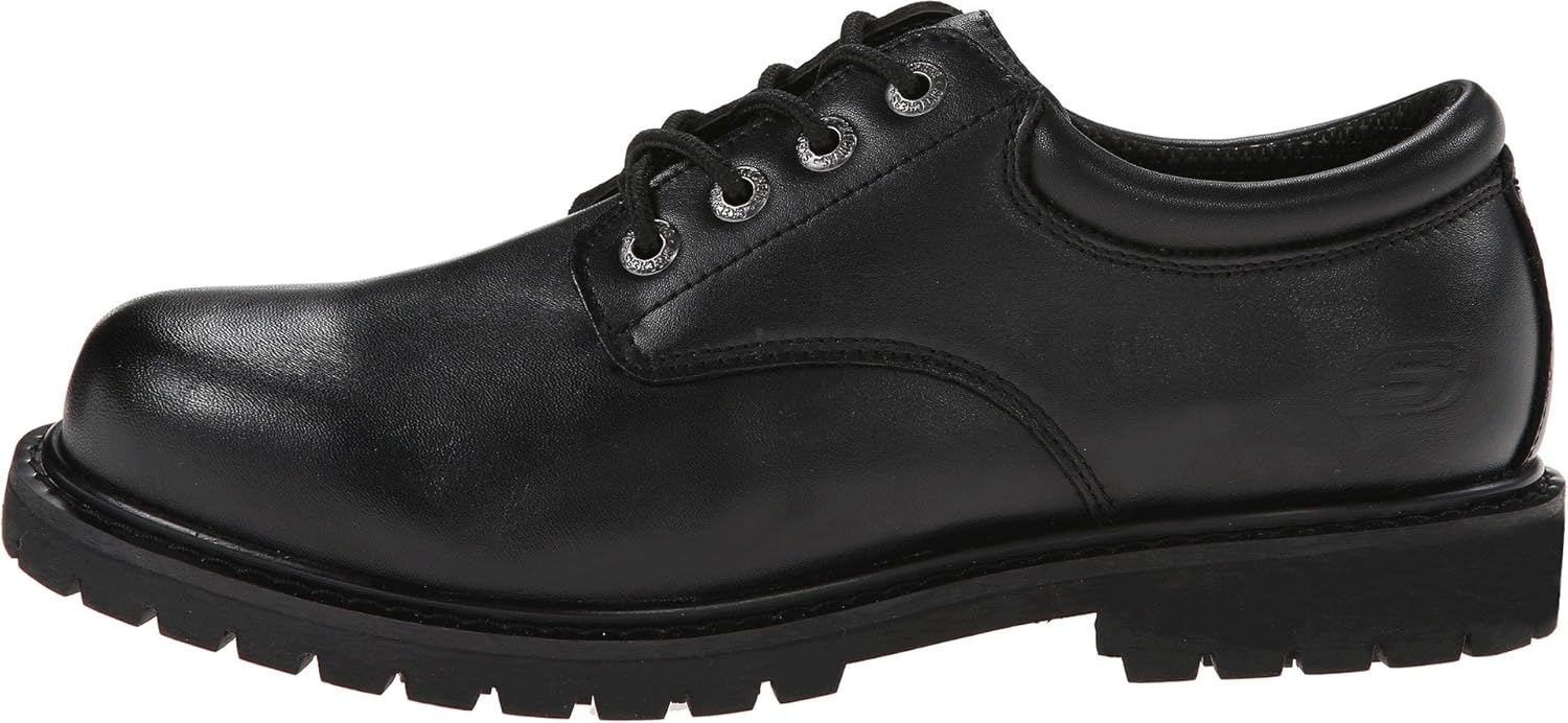 Мужские рабочие кроссовки Skechers Cottonwood Elks с противоскользящей подошвой, черный — фото 2