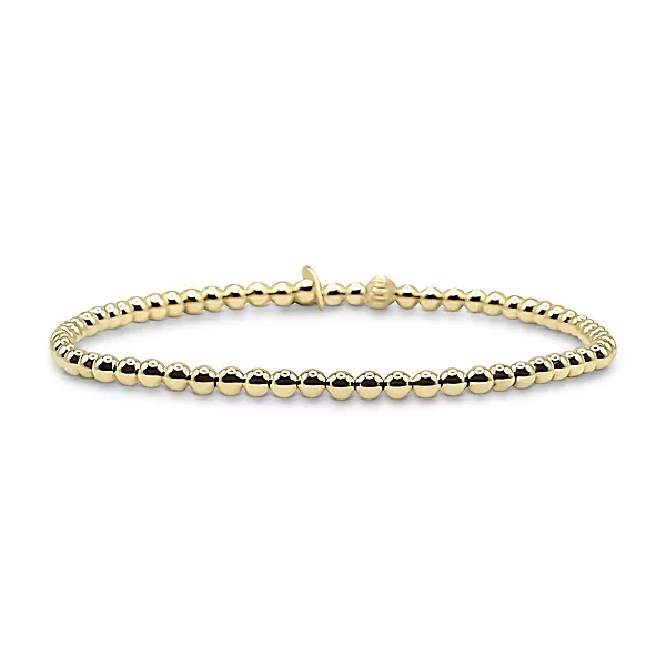 

Не тускнеющий браслет с золотыми шариками толщиной 3 мм Bowood Lane, gold