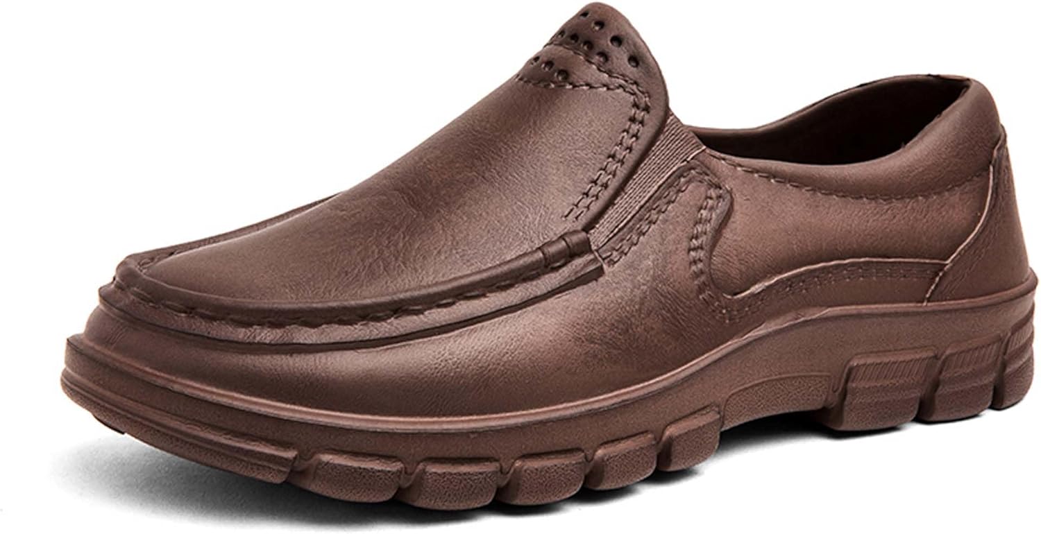 

Мужские противоскользящие водонепроницаемые кулинарные туфли EVA, легкие, дышащие, для кухни, ресторана и обслуживания, женские медицинские сабо для ухода за больными, повседневная обувь для прогулок Generic, коричневый