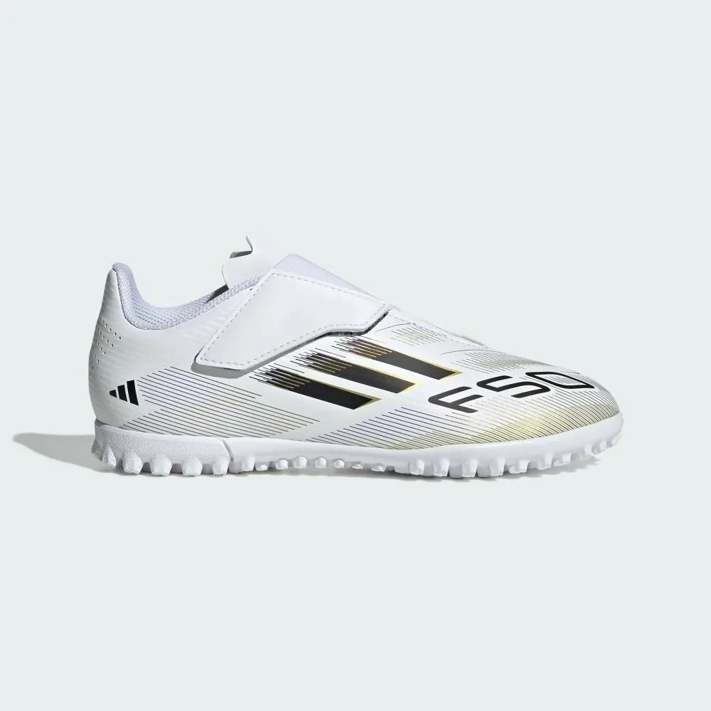 Детские тренировочные кроссовки F50 Club TF H&L для газона / F50 Club TF H&L K... Adidas, white — фото 2