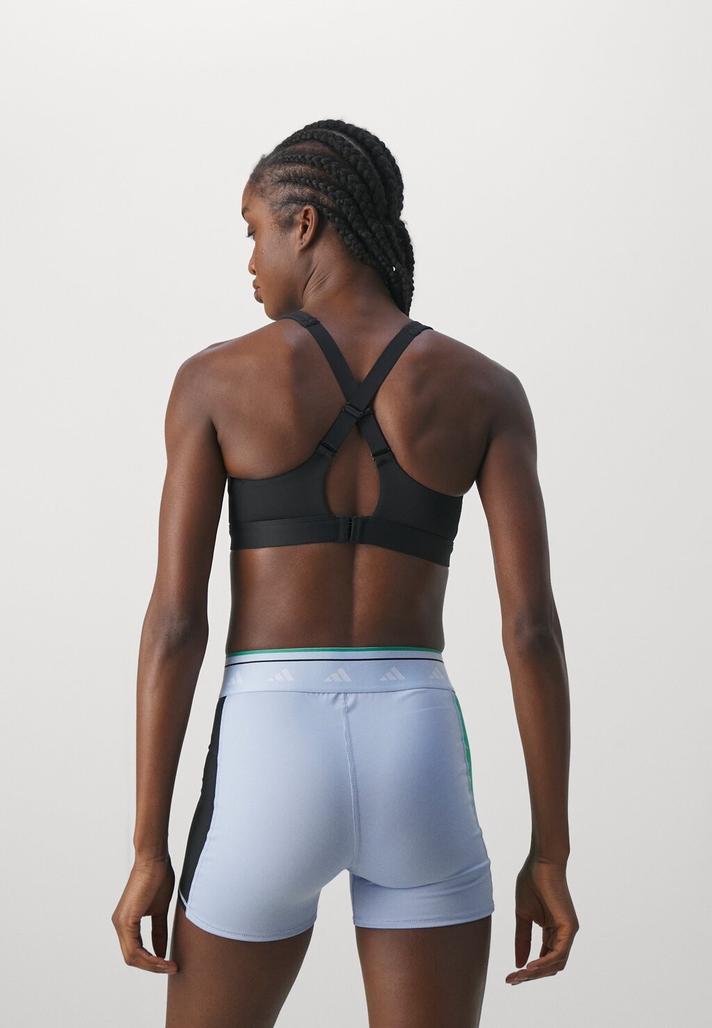 Спортивный бюстгальтер с сильной поддержкой adidas Performance, цвет black — фото 4