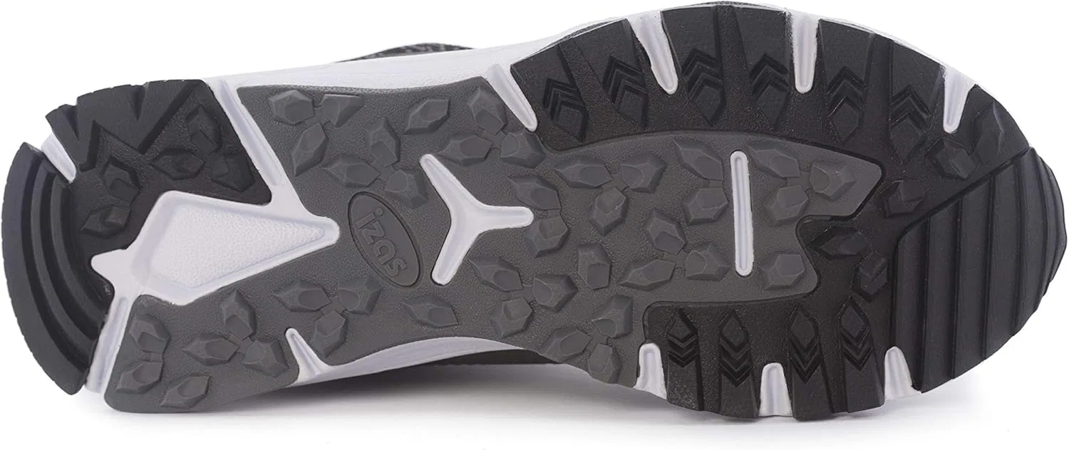 Кроссовки для бега IZAS Fiji унисекс для взрослых, Black Dark Grey — фото 3