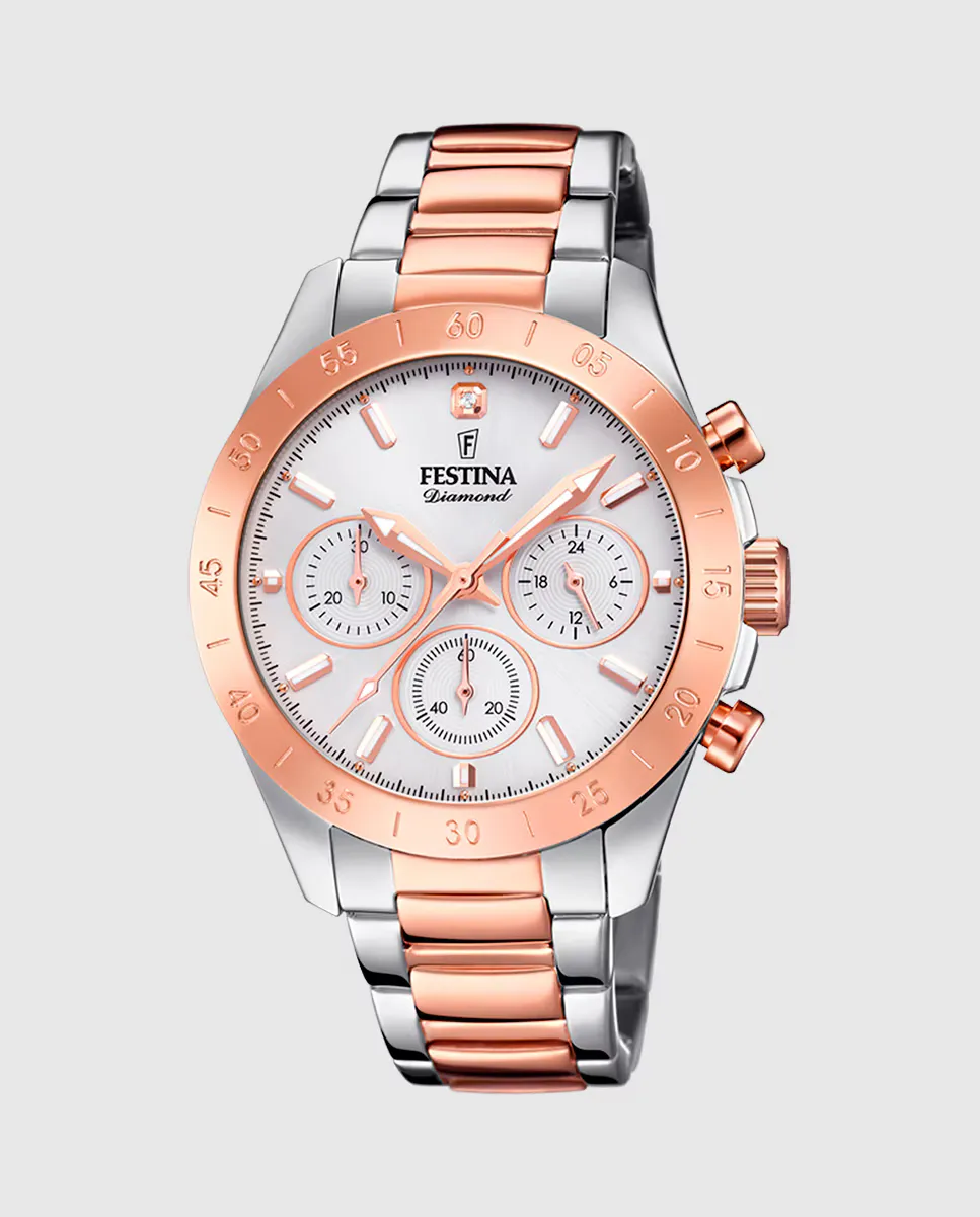 

F20398/1 Женские часы Boyfriend из серебряной стали Festina, серебрянный