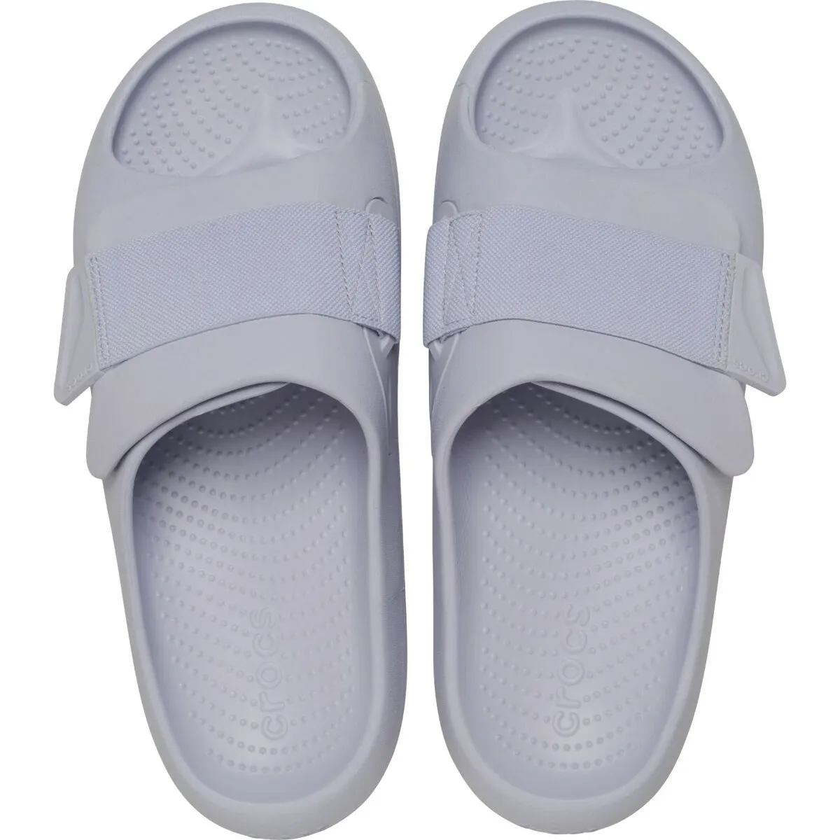 Женские шлепанцы Getaway Platform Flip W Crocs, сиреневый/белый — фото 3