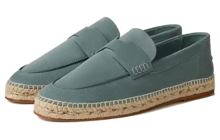 

HERMES Мужские эспадрильи Trip Green