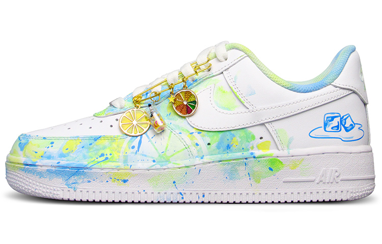 

Кроссовки Nike Air Force 1 Skateboard Shoes Men Low-Top White Blue