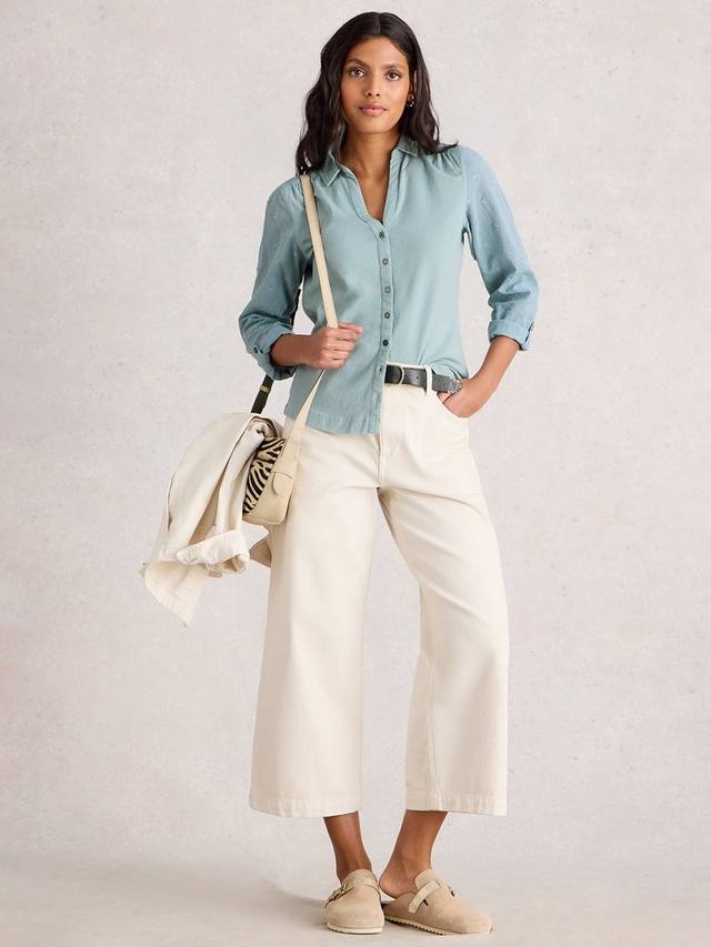 

Рубашка Annie с ткаными вставками White Stuff, Dus Green