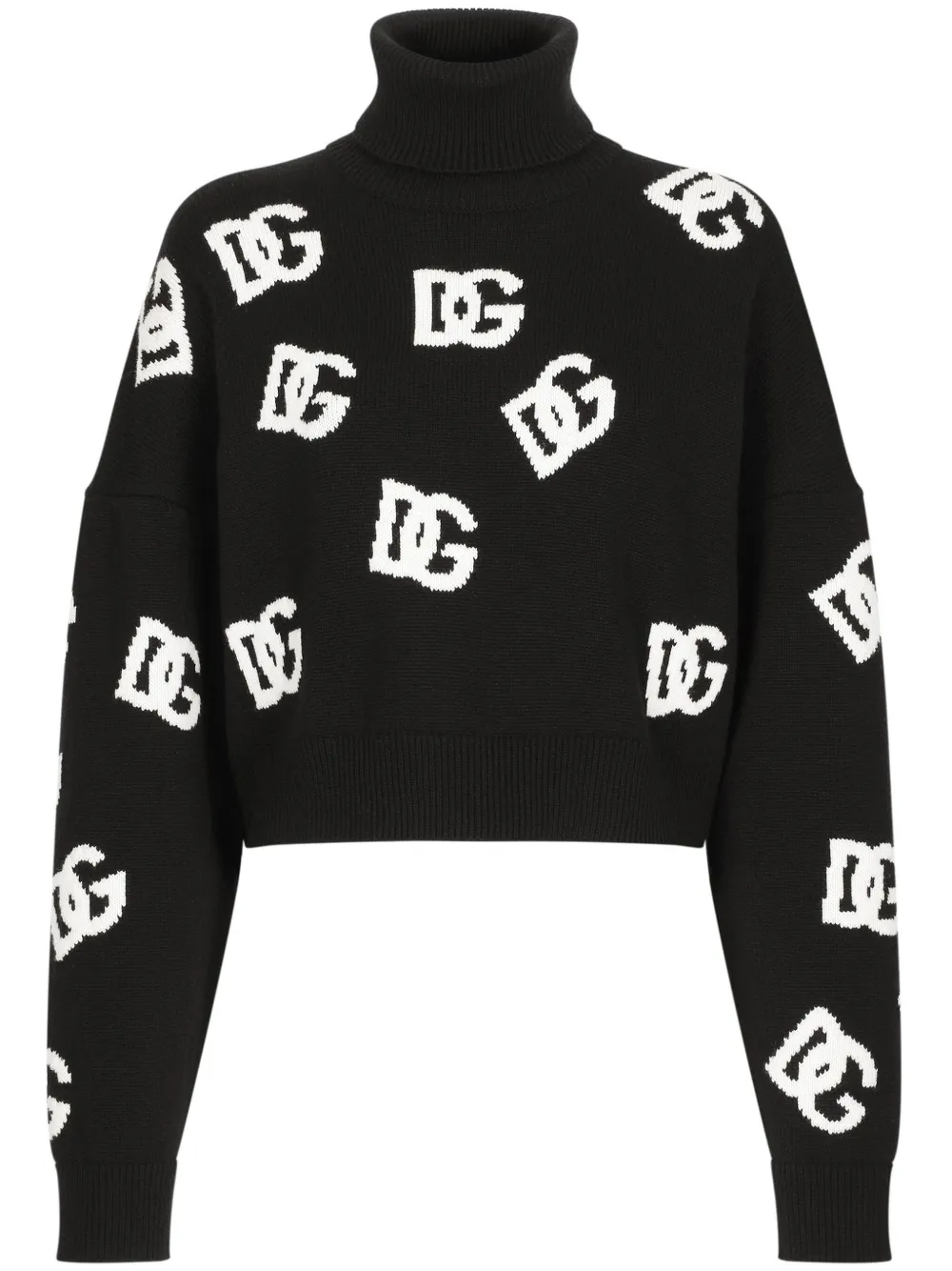 

Джемпер из вирджинской шерсти с логотипом DOLCE & GABBANA, черный