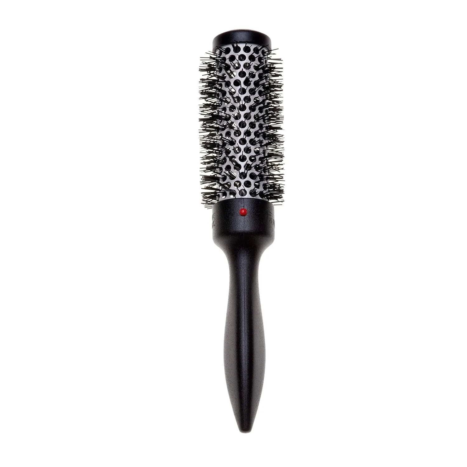 Denman Thermo Ceramic Hourglass Hot Curl Brush - термощетка для укладки волос с керамическим покрытием, создание локонов, выпрямление, объем и прикорневой подъем, цвет Gray Маленький, small 1.2 inch