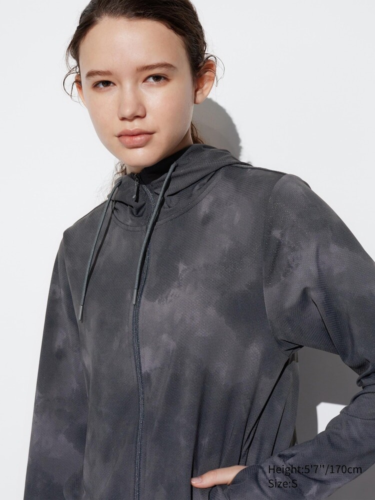 

Толстовка с защитой от ультрафиолета airism Uniqlo, цвет 08 серый
