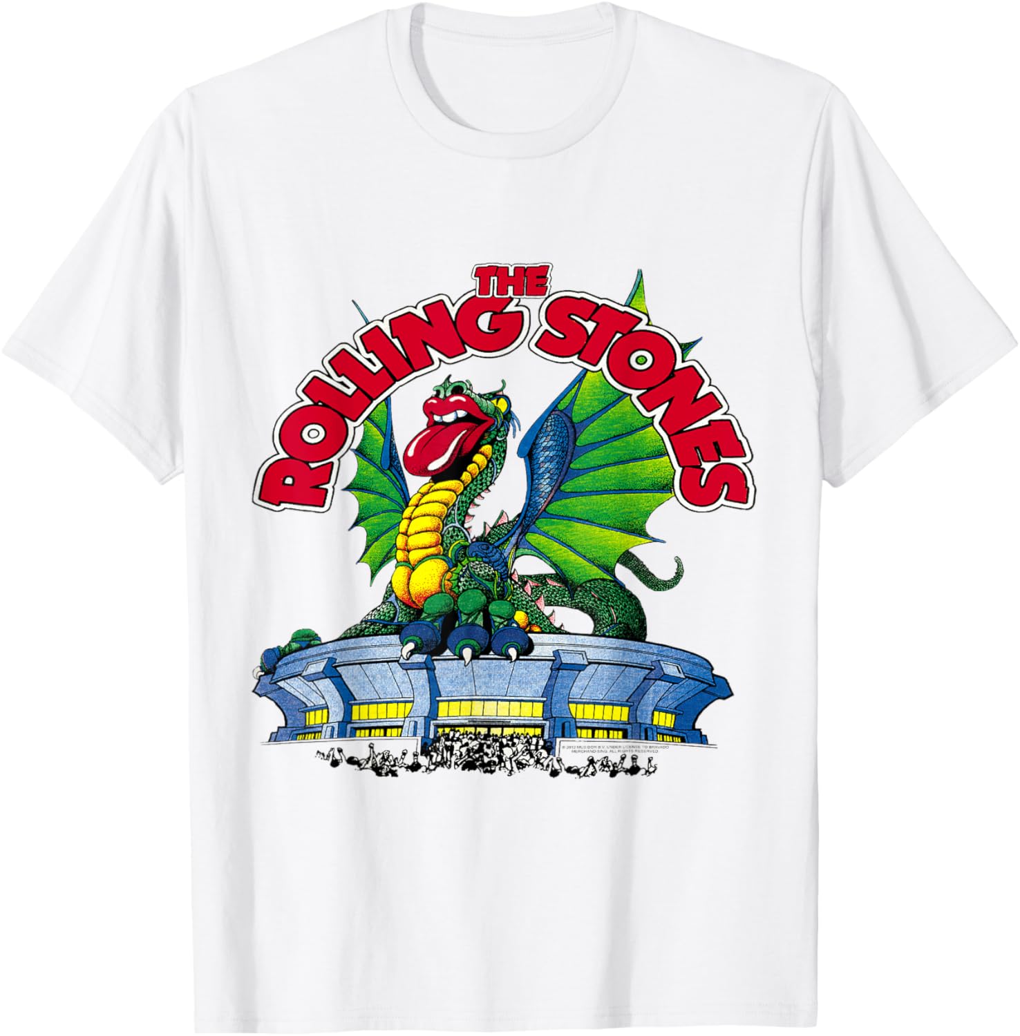 

Официальная винтажная футболка Rolling Stones с изображением дракона, белая The Rolling Stones