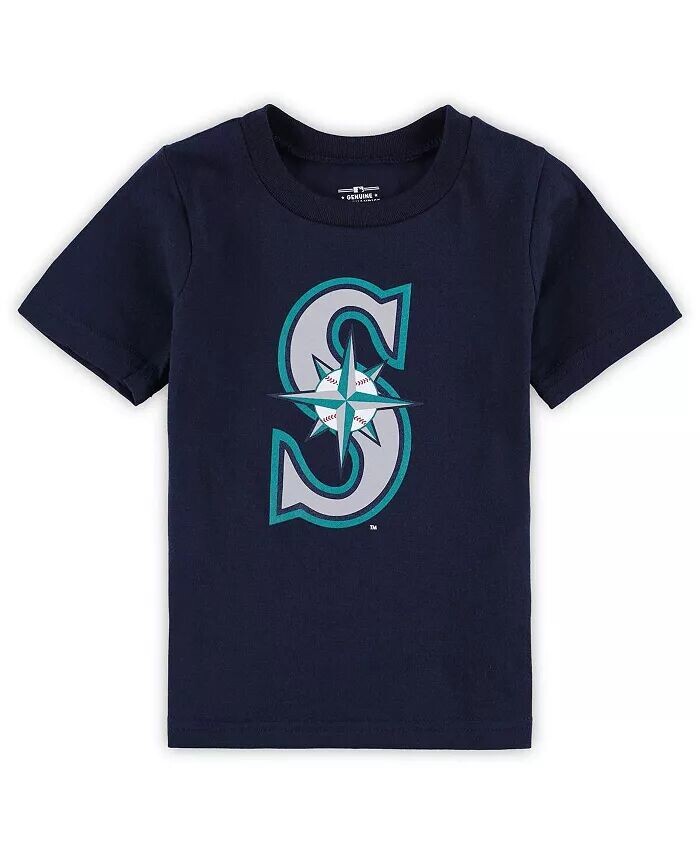 

Футболка с логотипом команды Seattle Mariners Team Crew Primary для мальчиков и девочек Outerstuff