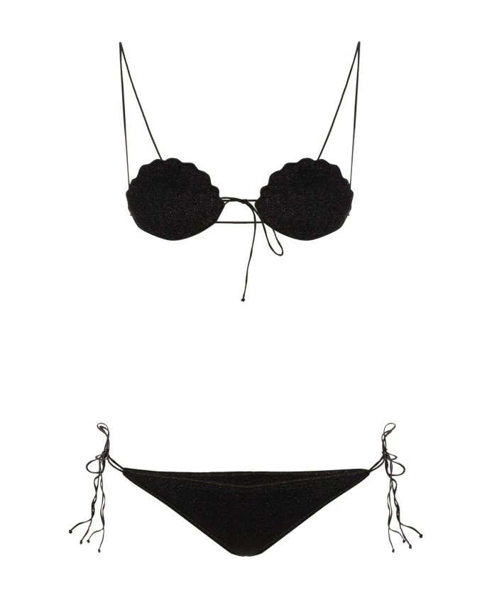 

Черный металлизированный купальник-бикини Oseree, черный