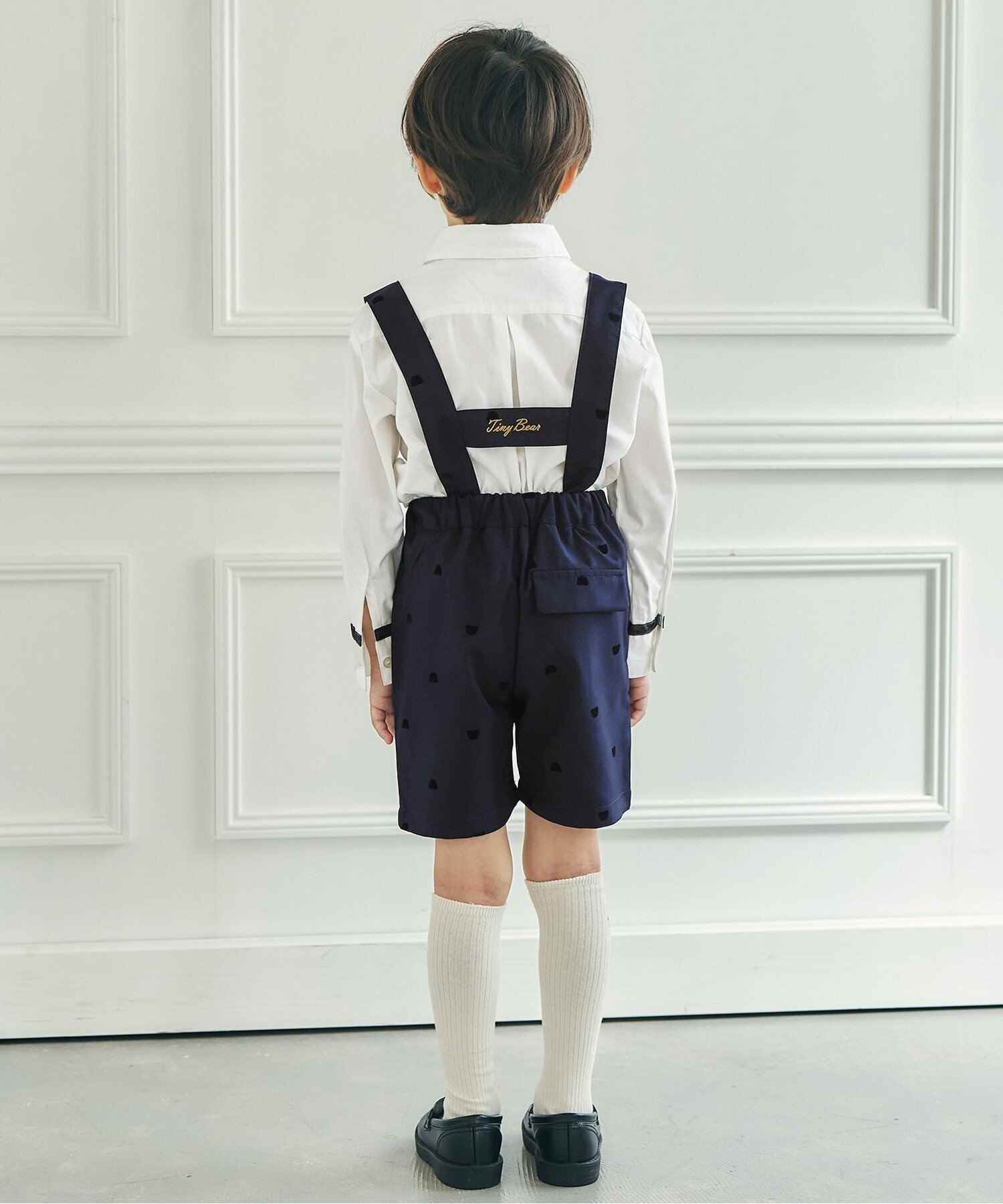 Крошечная медвежонок формальная рубашка Apres les cours, Off white — фото 4