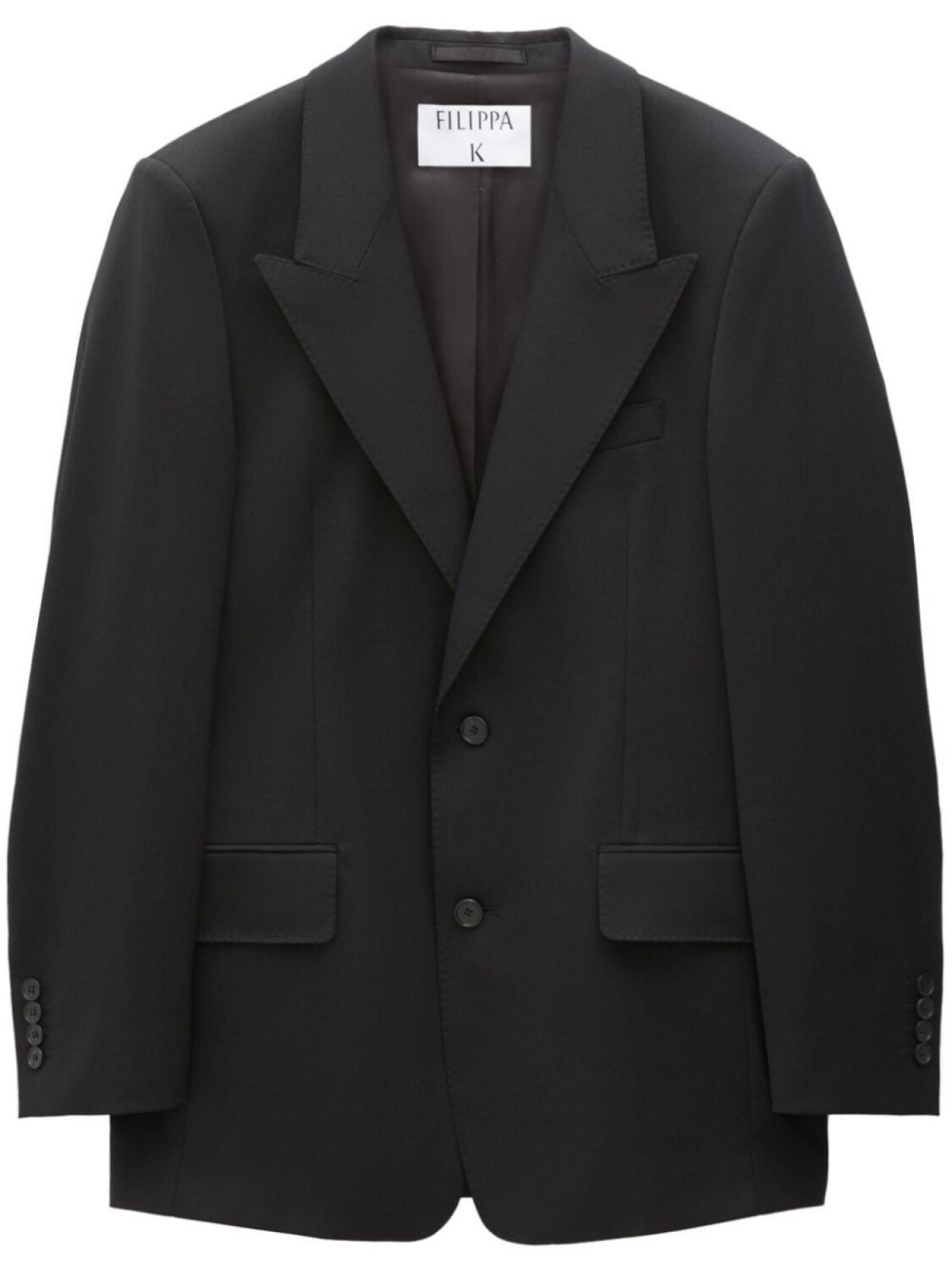 

Filippa K однобортный блейзер с заостренными лацканами, черный