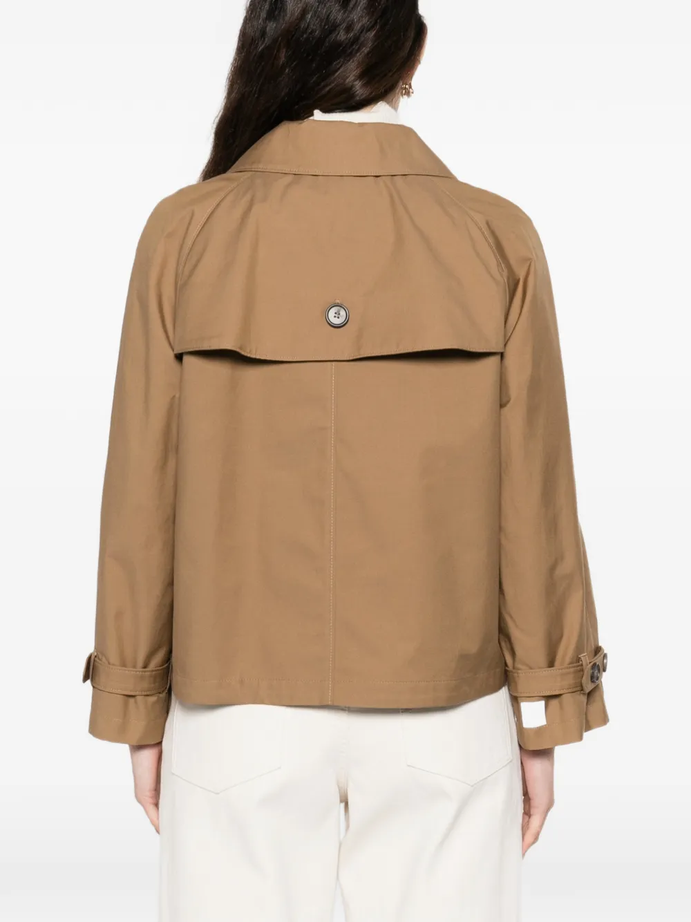 Двубортный плащ-жакет Max Mara, коричневый — фото 4