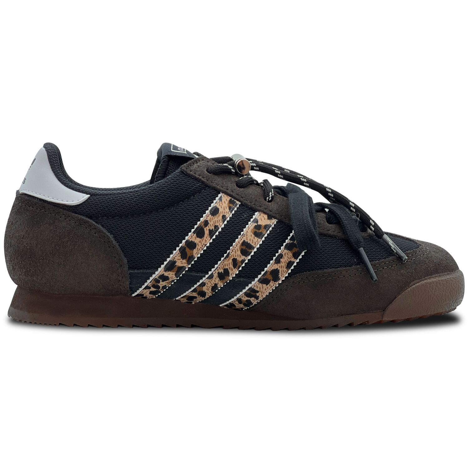 Adidas Originals R71 Vintage Leopard Print Abrasion Resistant Low Top Casual Shoes Unisex Black Brown — фото 3