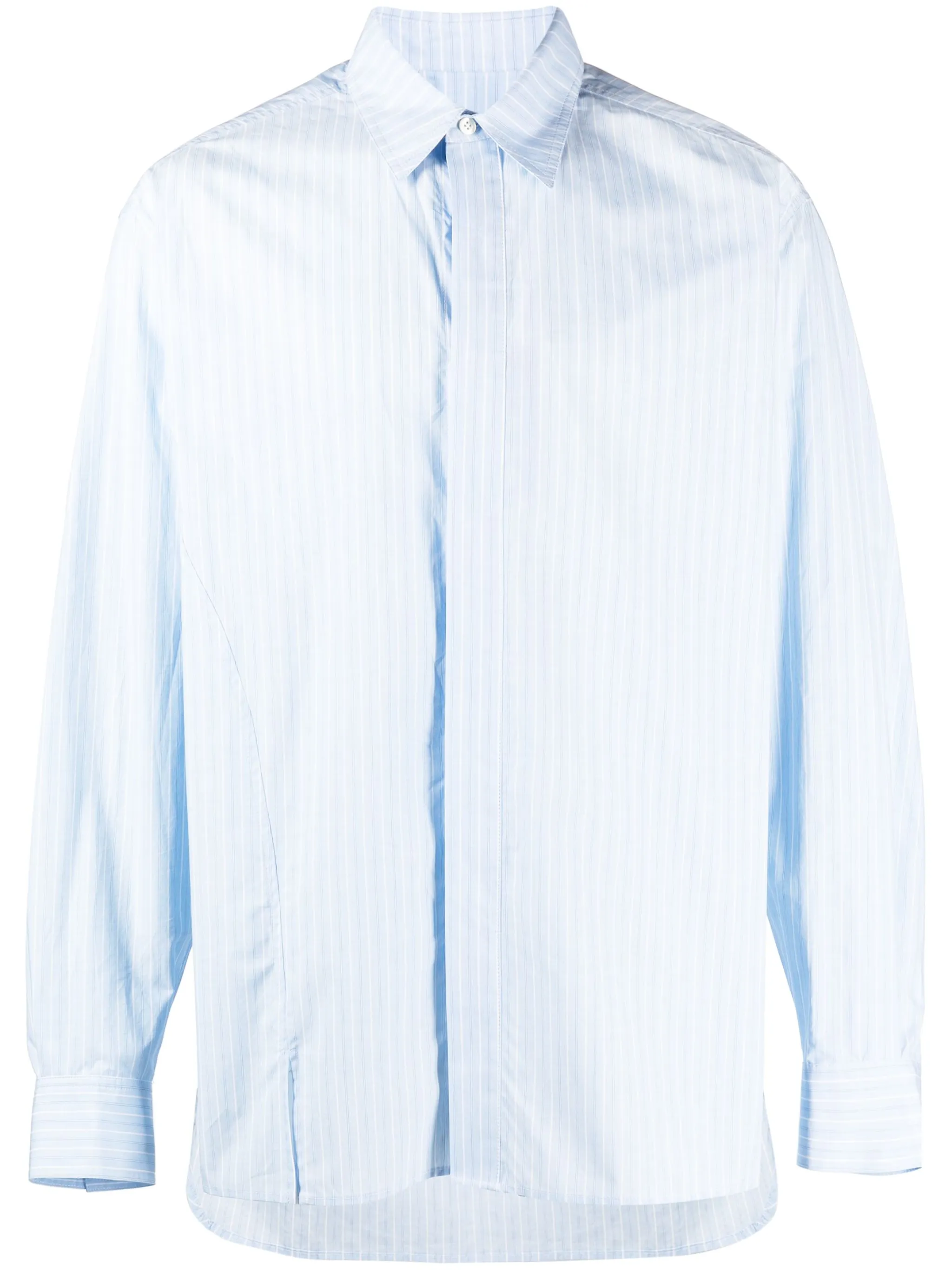 

Поплиновая рубашка с длинными рукавами Ader Error, синий