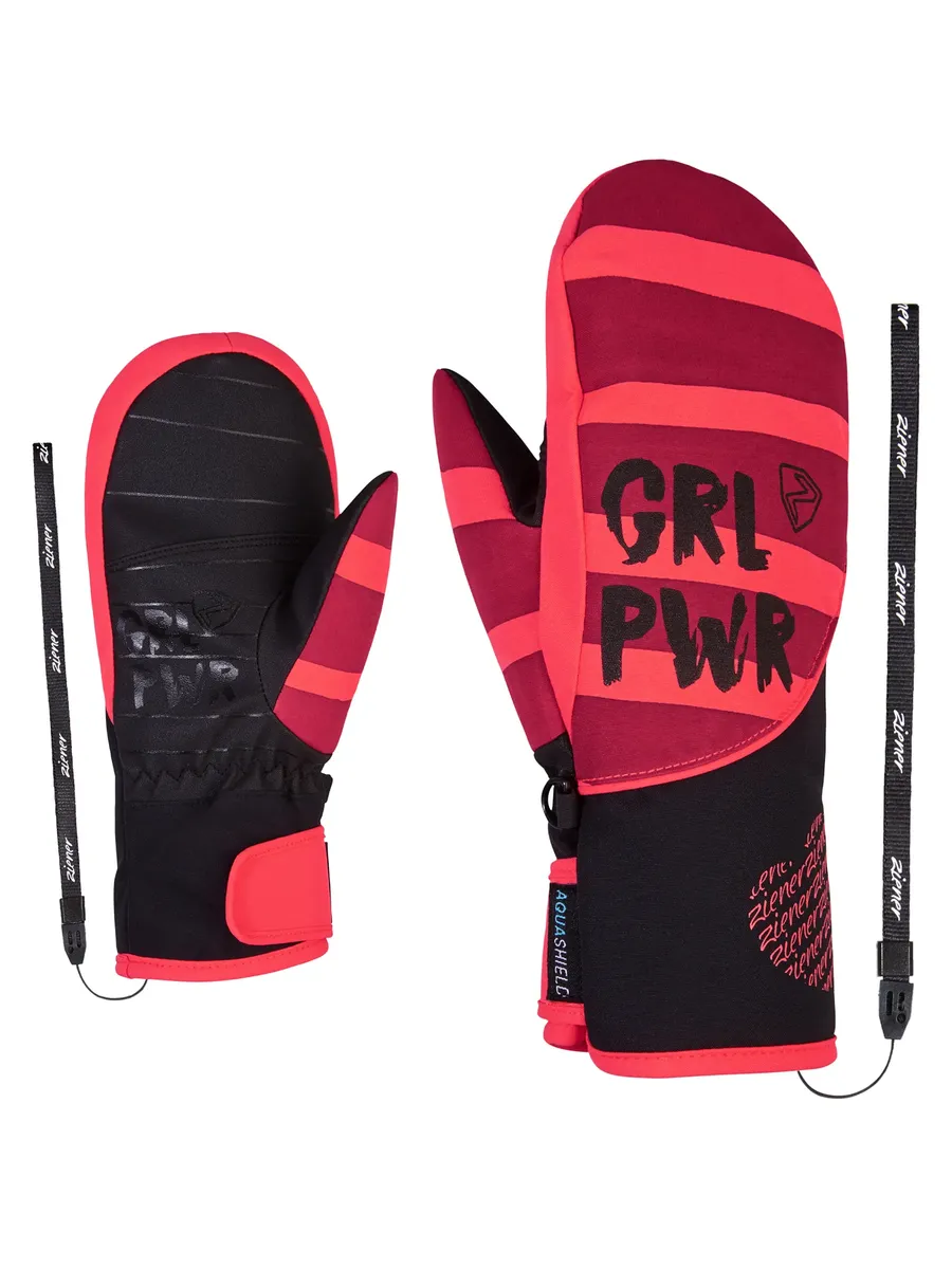 

Варежки Ziener "LIWANI AS(R) PR MITEN Girls", красный