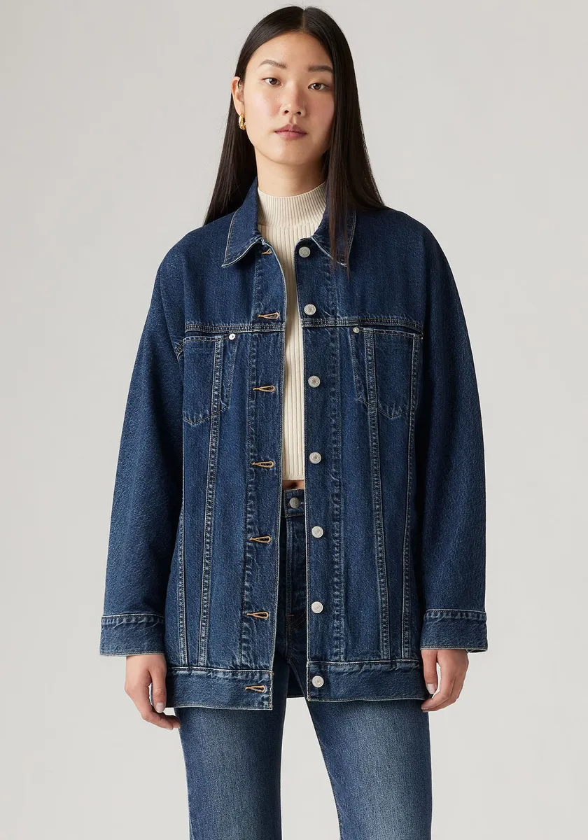 

Джинсовая куртка Levi's "BELTED DOLMAN TRUCKER", без капюшона, с поясом, цвет She'S Nice No Dp