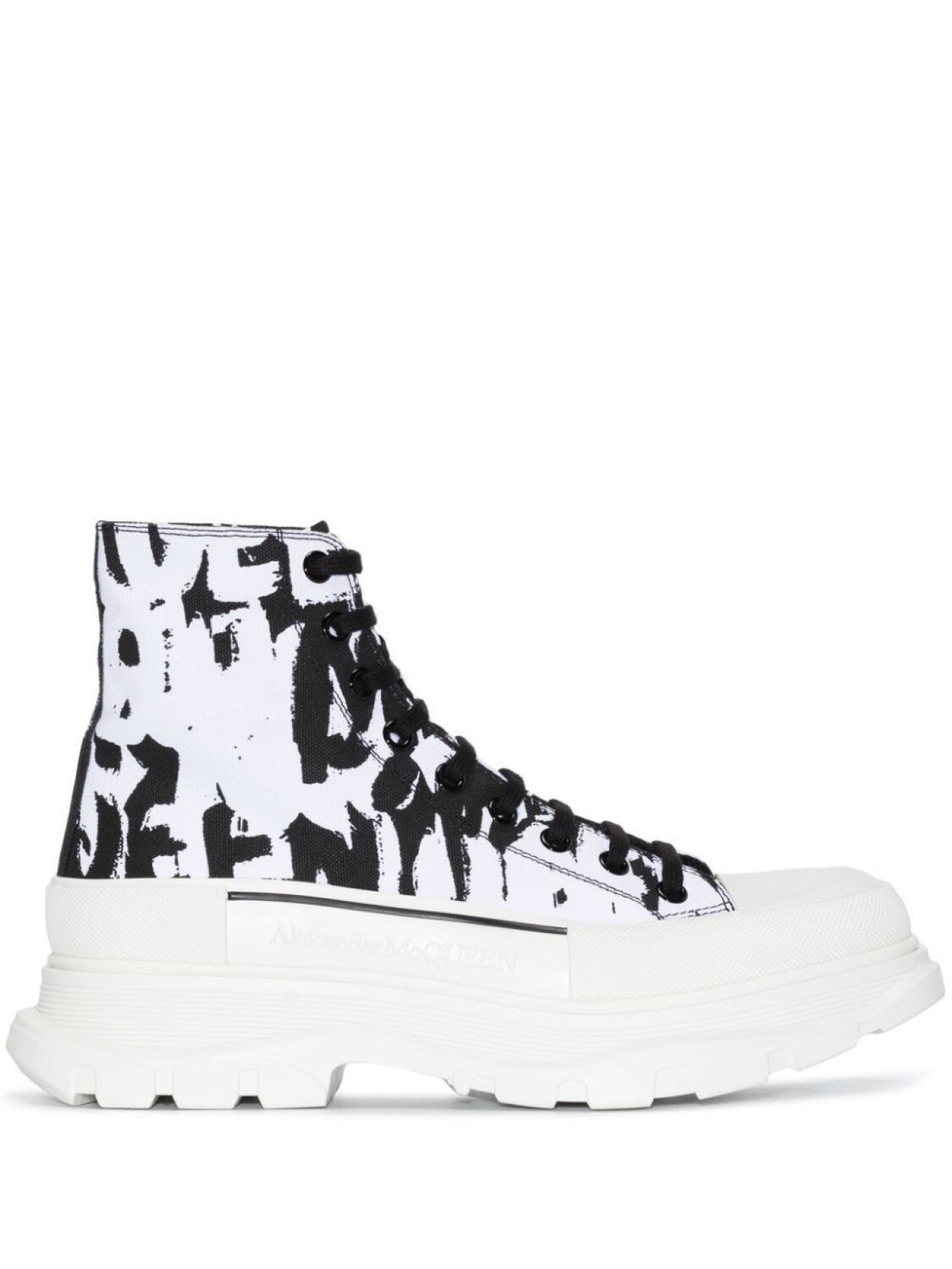 

Alexander McQueen ботинки Graffiti Tread, белый