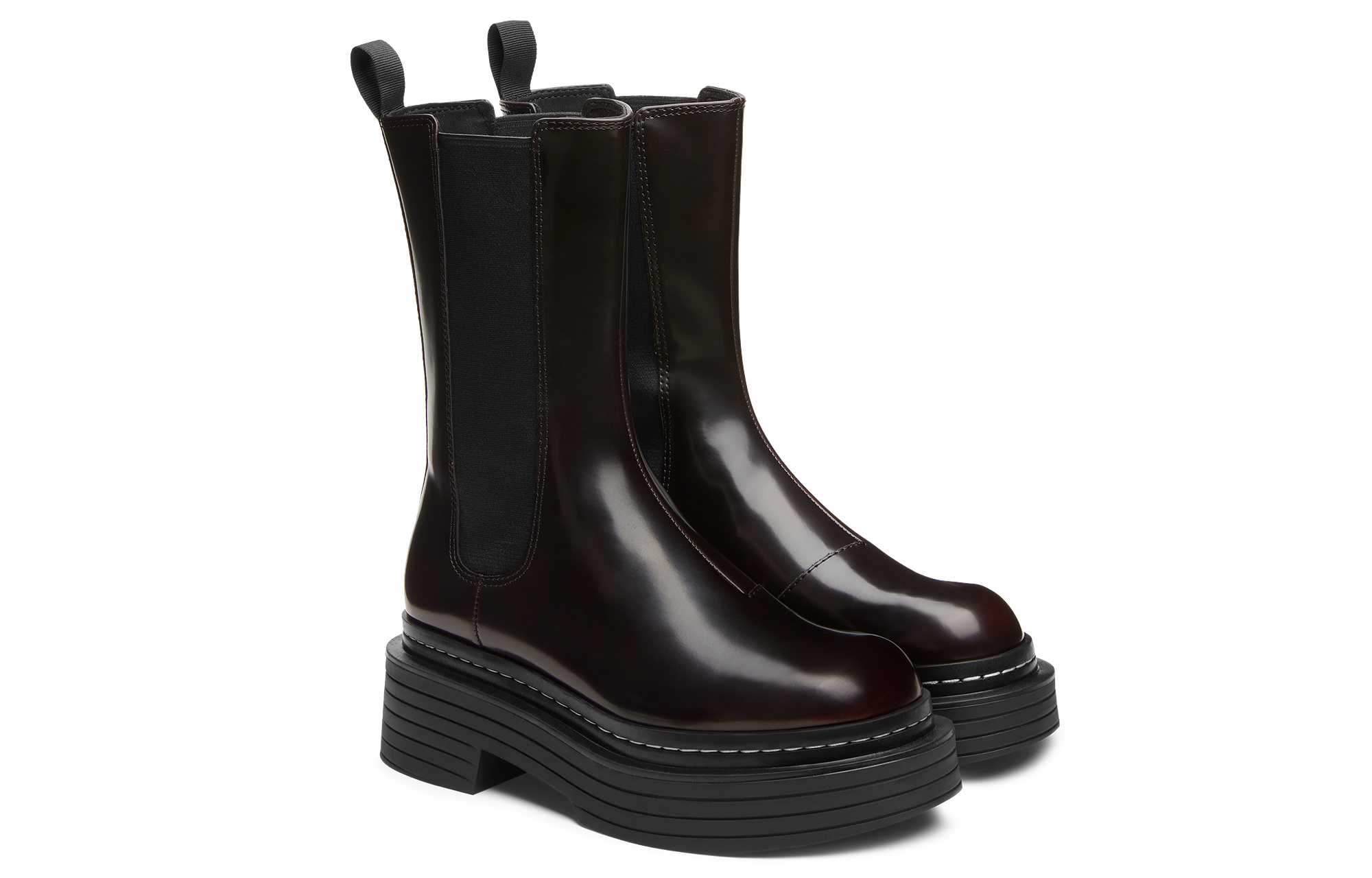 CHARLES&KEITH Челси бутсы Small CK 22 см женские 6,5 см бордово-винные, цвет Burgundy Wine Red — фото 2