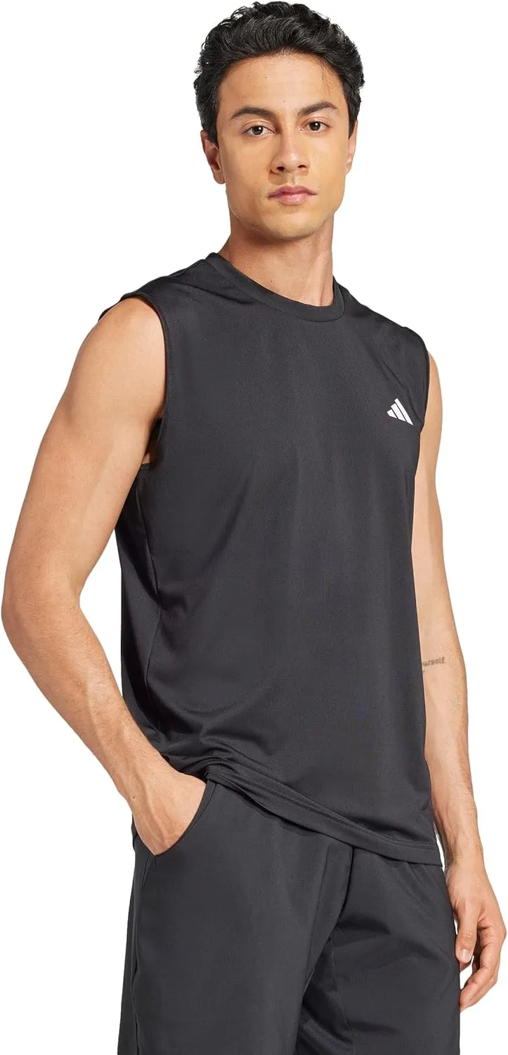 Футболка-майка Adidas Men's Club Tennis Climacool, черный — фото 3