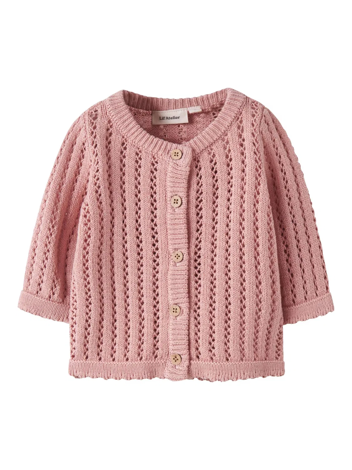 Вязаный кардиган Lil'Atelier, Pink