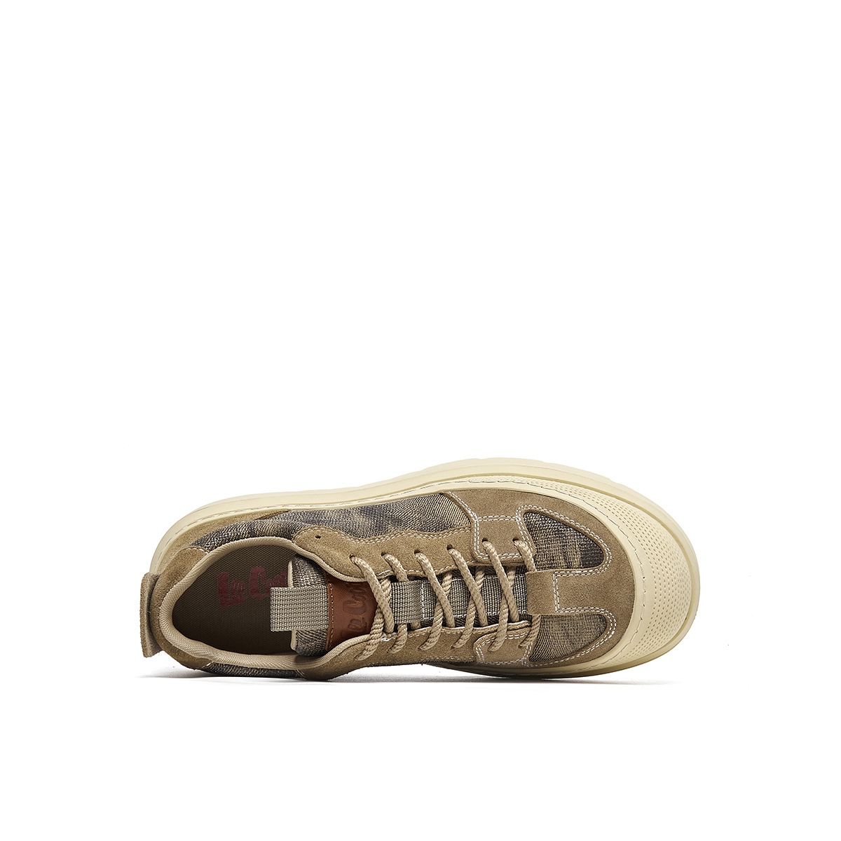 Lee Cooper Скользоустойчивые износостойкие казуальные низкие кроссовки с амортизацией для увеличения роста мужские черные, цвет Black — фото 4