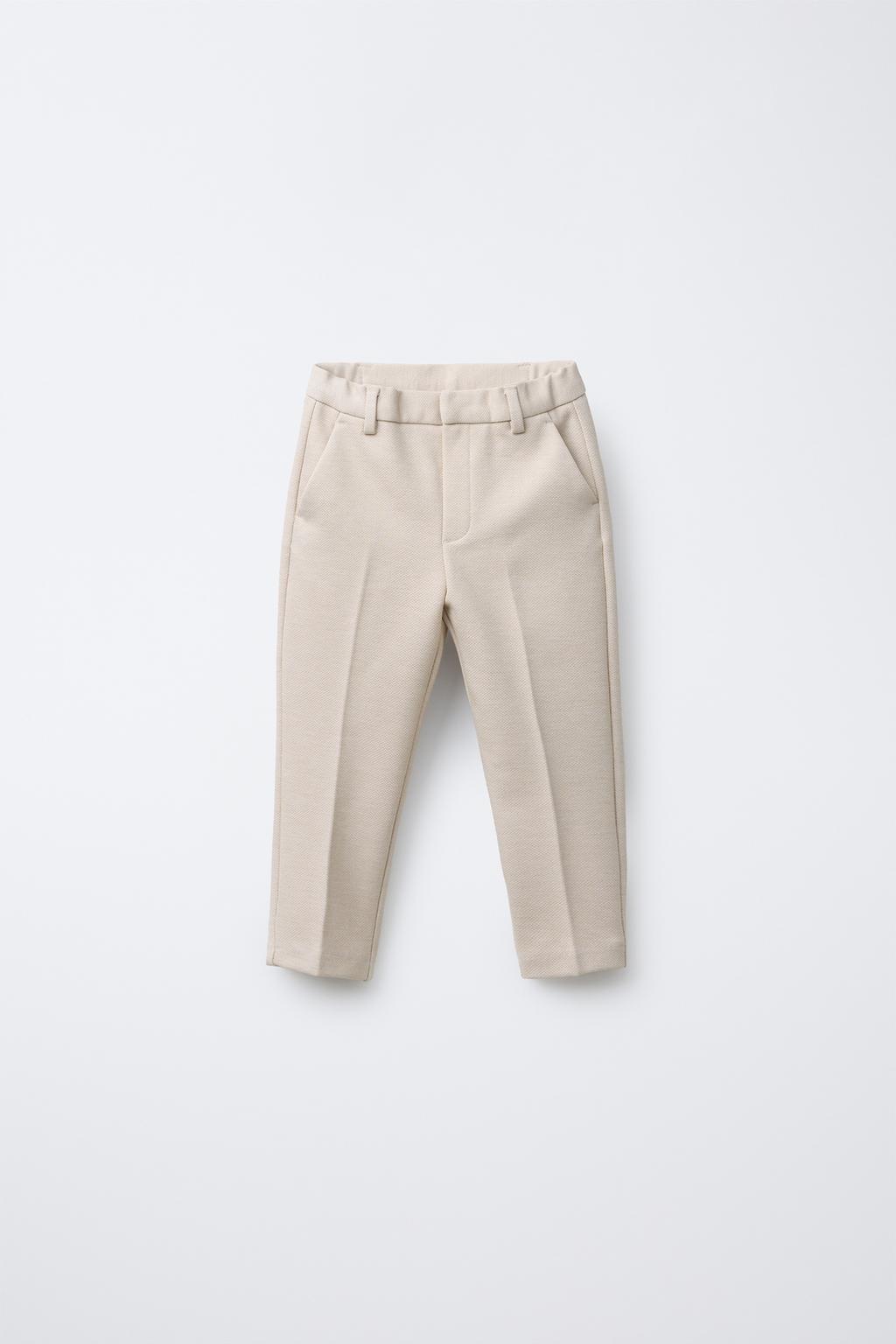 

Удобные костюмные брюки ZARA, светло-бежевый